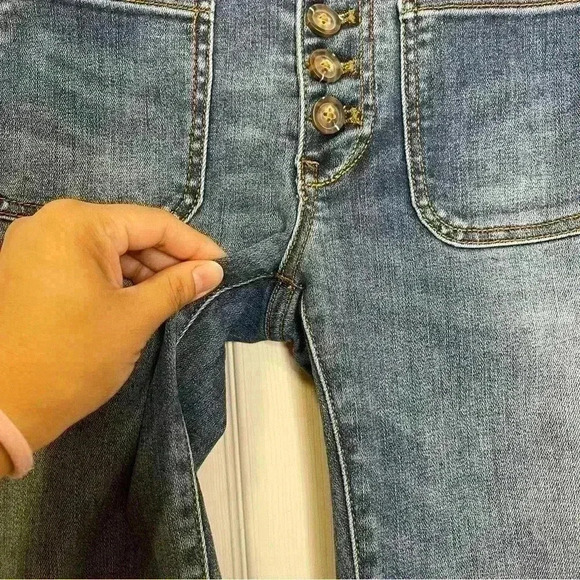 Pilcro and the Letter Press High-Rise Denim Leggings Sz 27 - Picture 3 of 9